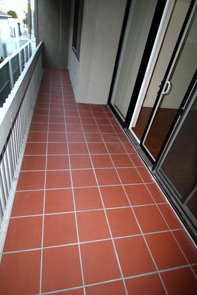 Huge balcony with Terra Cotta Tile Huge balcony with Terra Cotta Tile