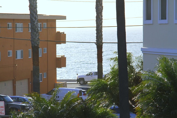 Actual ocean view fro living room and balcony