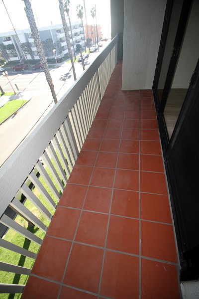 Large Balcony with Terra Cotta Tile