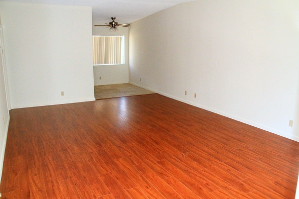 Living Room with Hardwood Laminate Floors