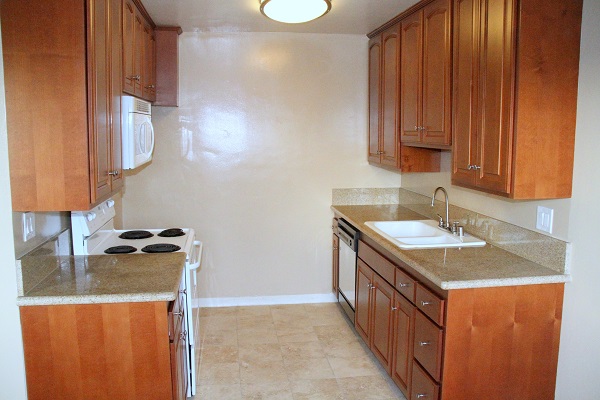 New Kitchen with Custom Cherry Wood Cabinets, Granite and marble