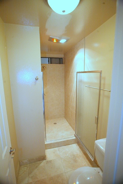 Large Master Bathroom with shower