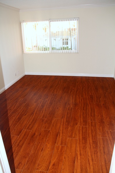 Large Bedroom with Hardwood Floor and Mirrored Closet Doors